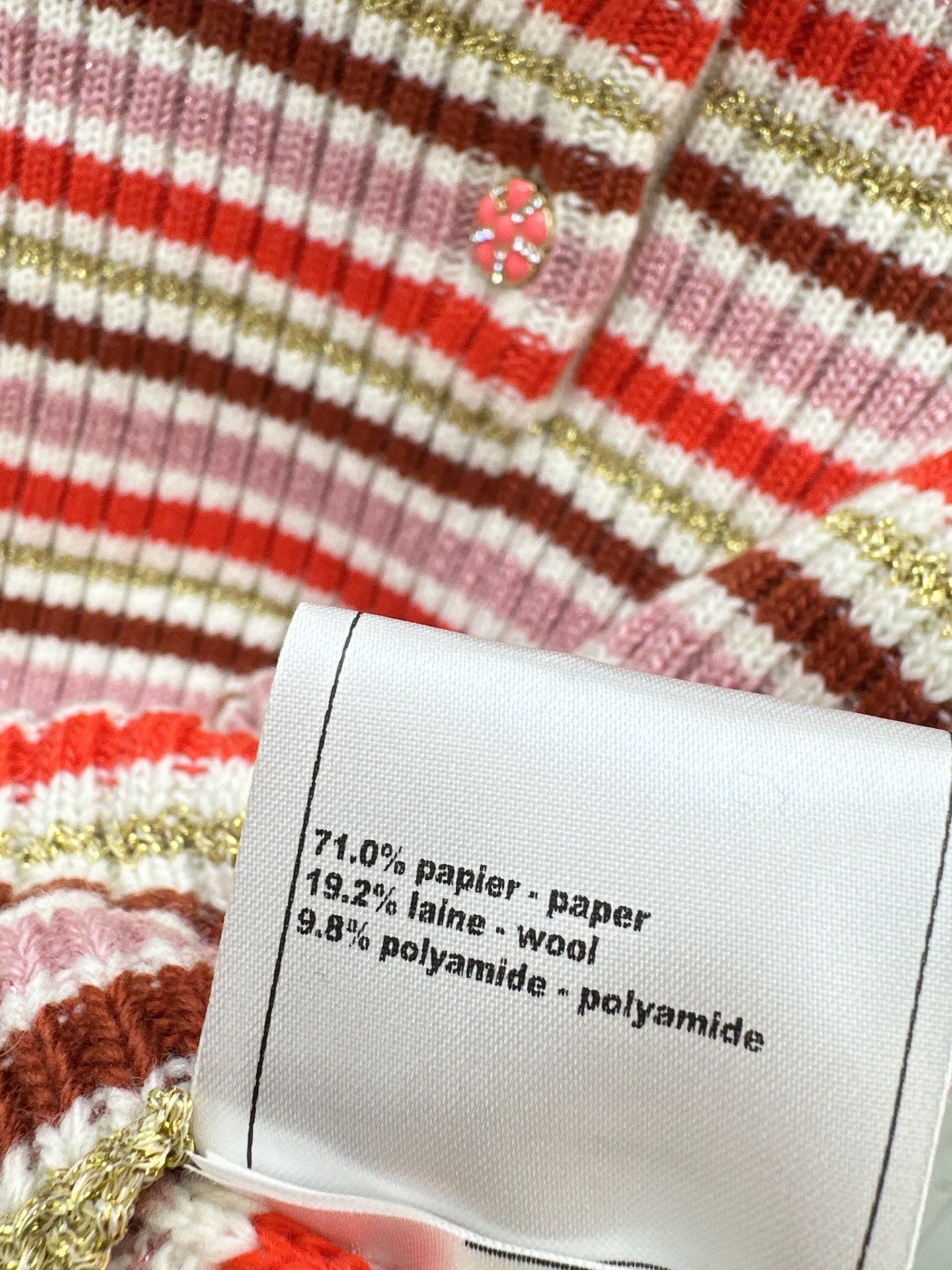 Chan 25fw stripe knit sweater