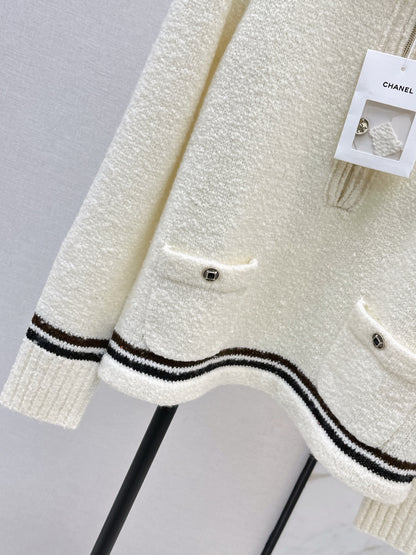 Chan 25fw zip jumper cashmere sweater