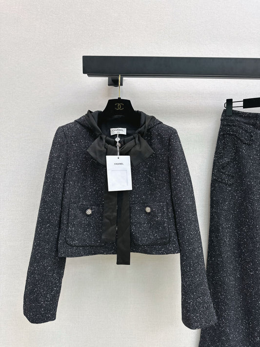 Chan 25fw tweed woven jacket