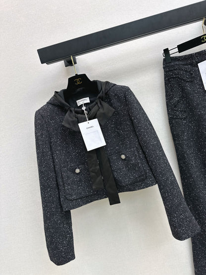 Chan 25fw tweed woven jacket