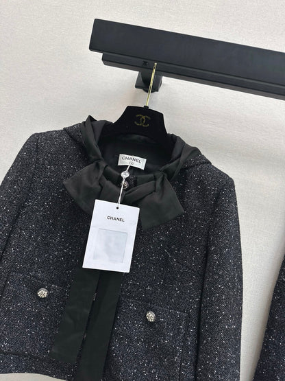 Chan 25fw tweed woven jacket