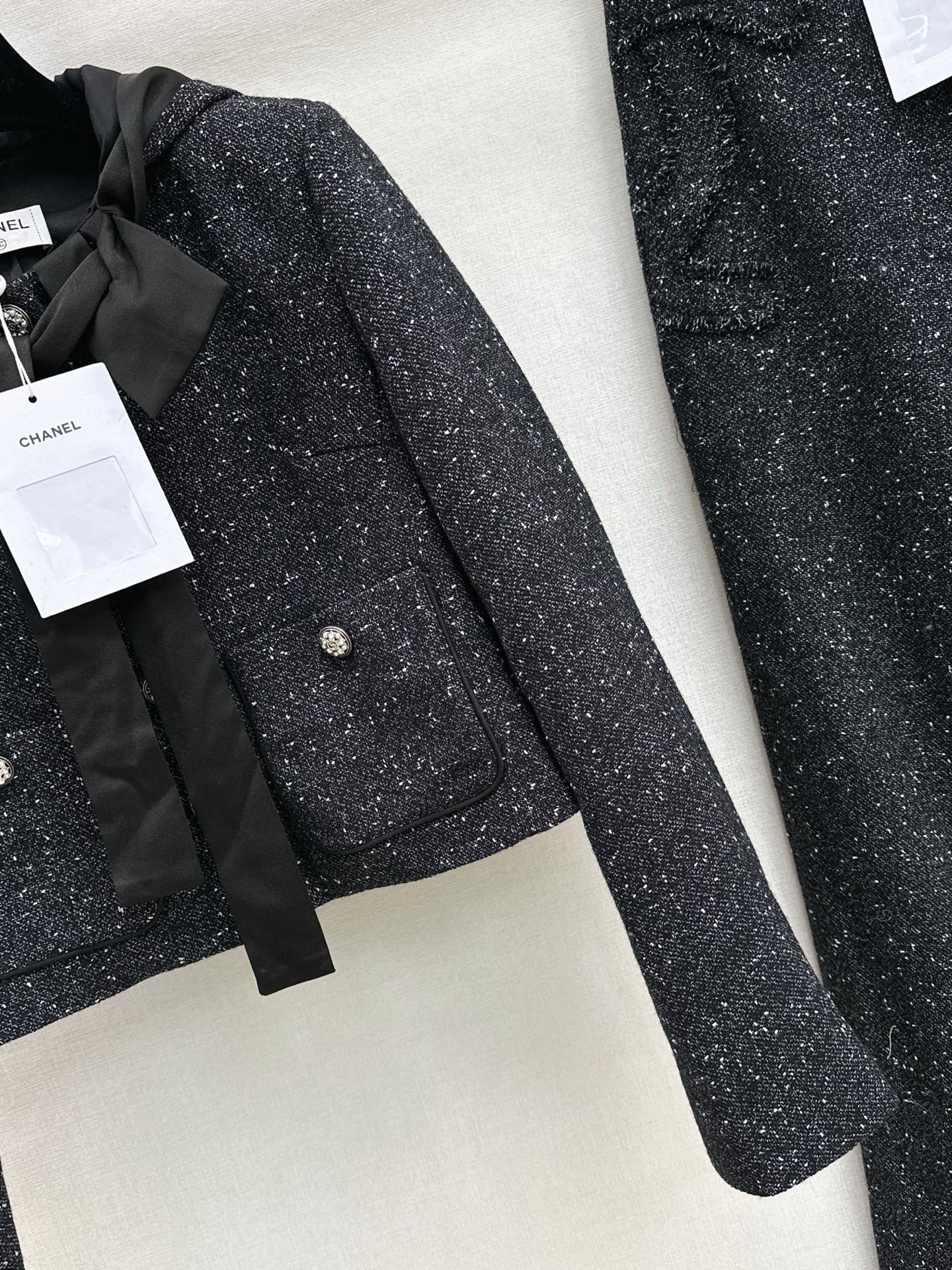 Chan 25fw tweed woven jacket