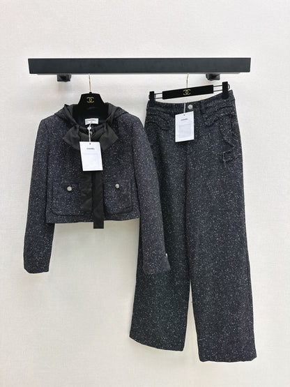 Chan 25fw tweed woven jacket