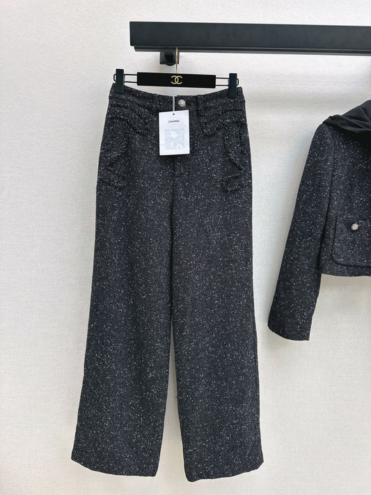 Chan 25fw woven straight pants