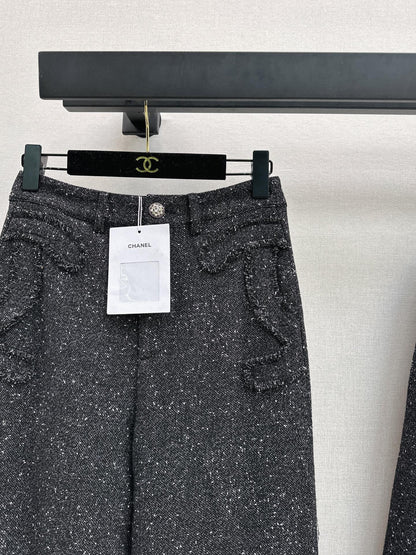 Chan 25fw woven straight pants