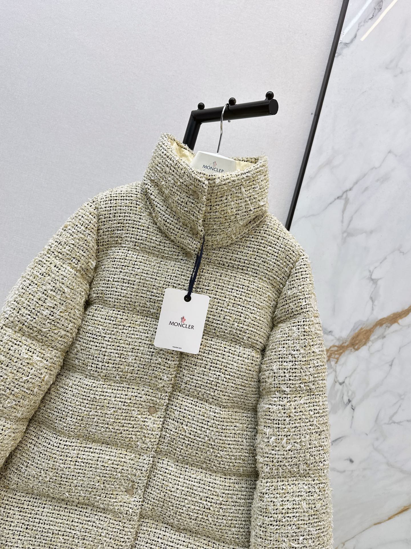 Monc 25fw tweed puffer jackets