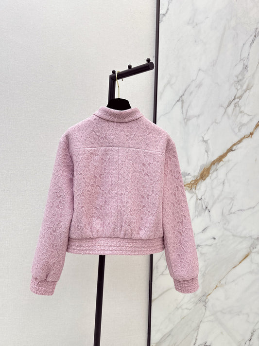 Chan 25fw lace tweed woven jacket