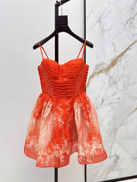 Zimm 25fw print slip dress