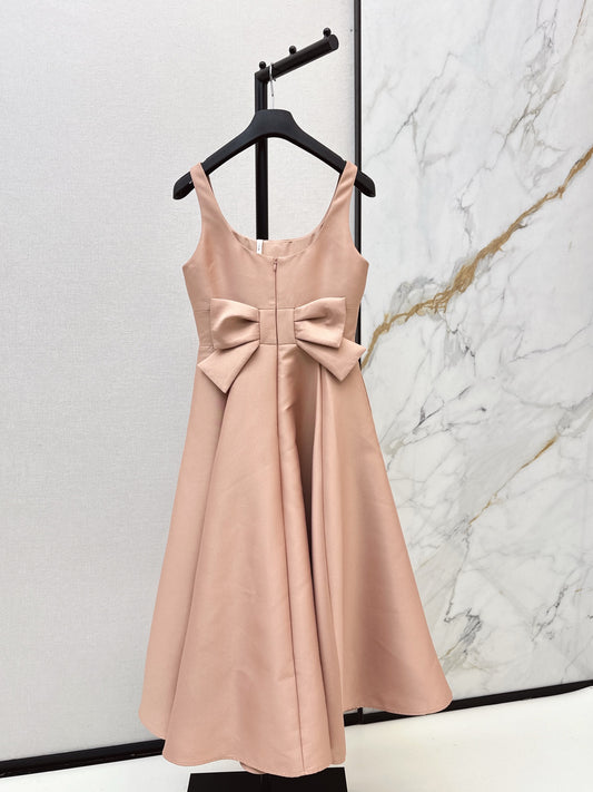 CD 25fw slip dress with bow