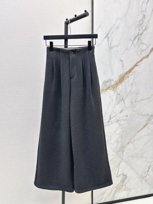 Brun 25fw lined straight pants