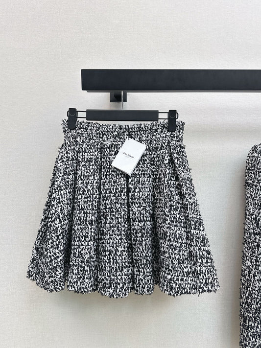 Bal 25fw pleated skirt