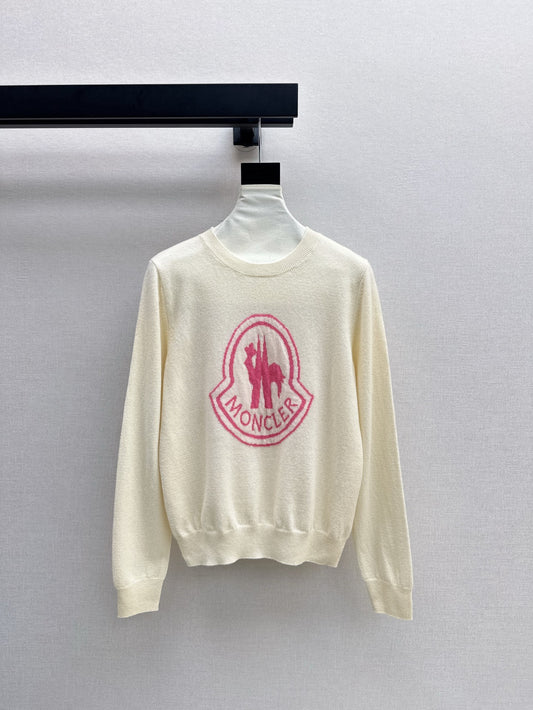 Monc 25fw embroidery sweater