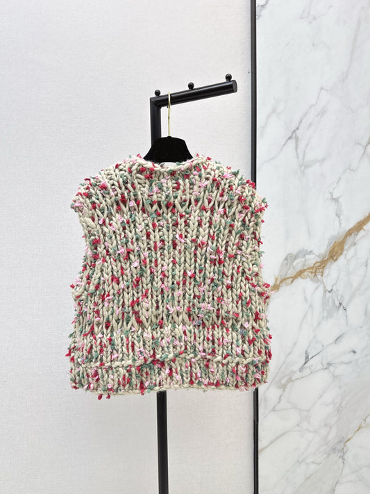 Chan 25fw vintage knit vest
