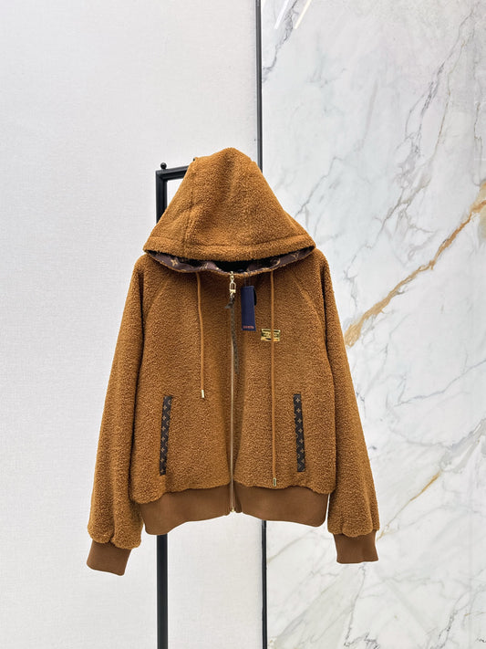 Louis 25fw hooded zipper jacket