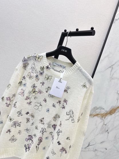 CD 26ss embroidery knitwear