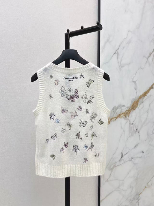 CD 26ss embroidery knit vest