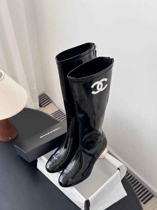 Chan 25fw horse riding boots