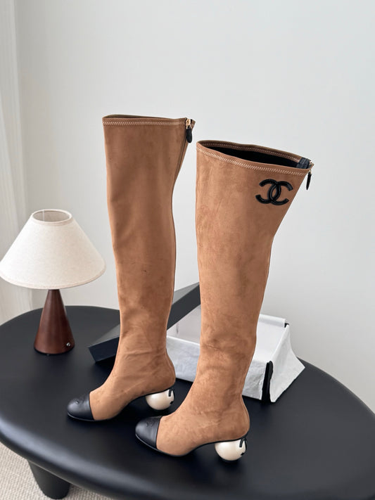 Chan 25fw over the knee boots