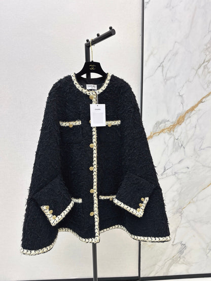 Chan 26ss tweed cape coats