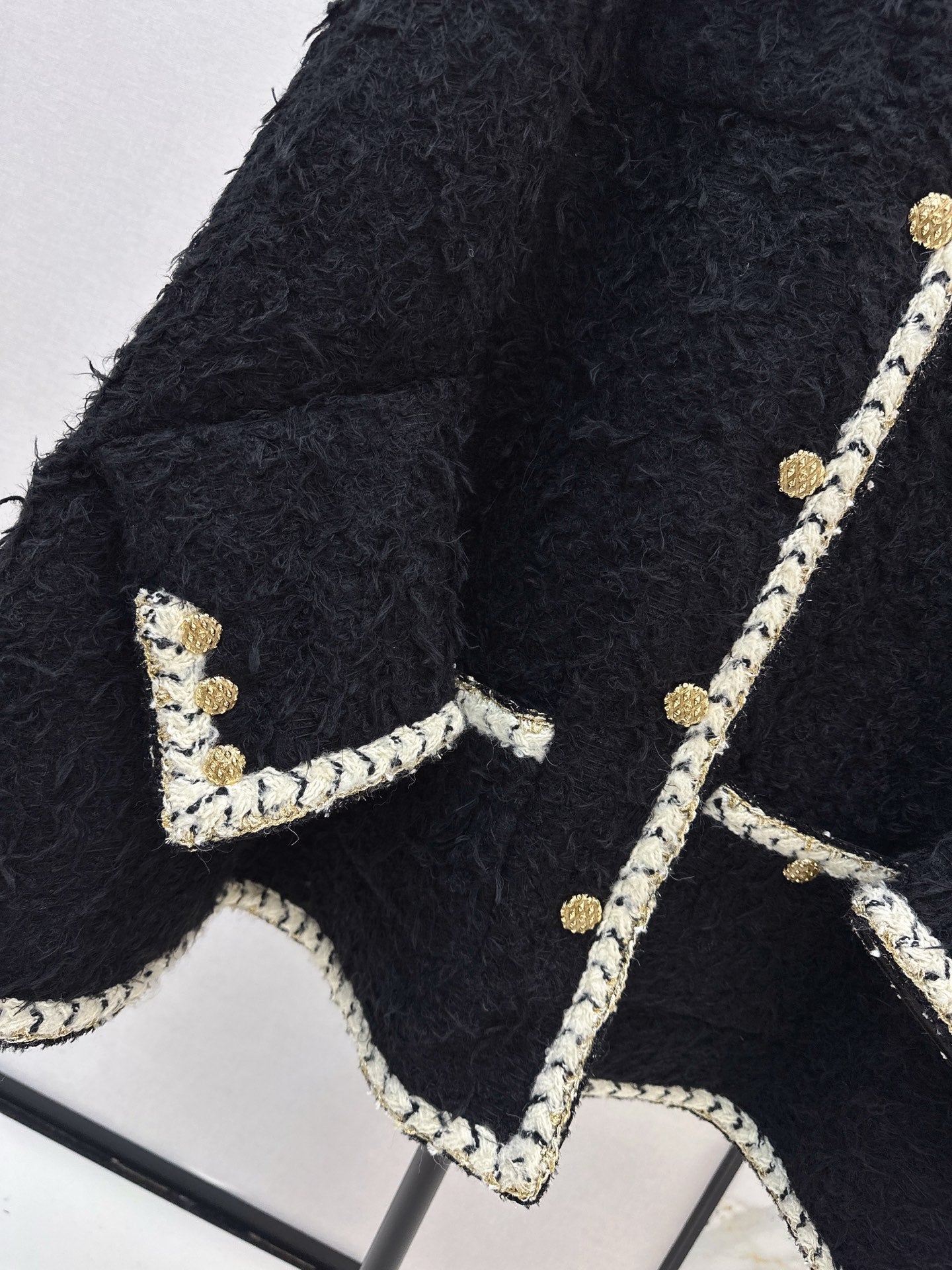 Chan 26ss tweed cape coats