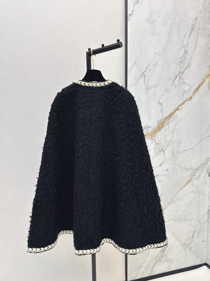 Chan 26ss tweed cape coats