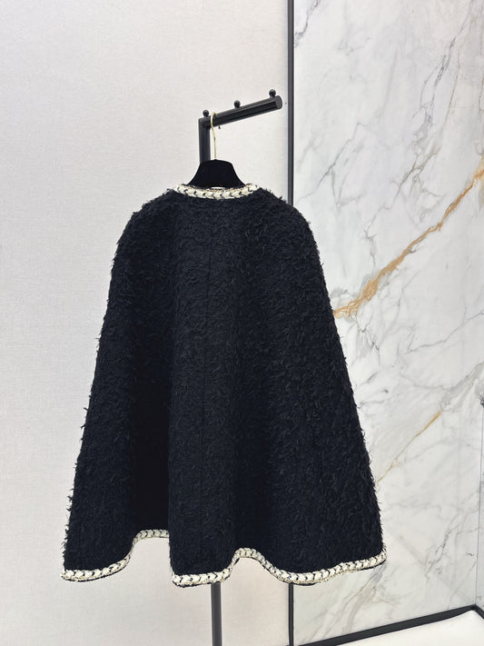 Chan 26ss tweed cape coats