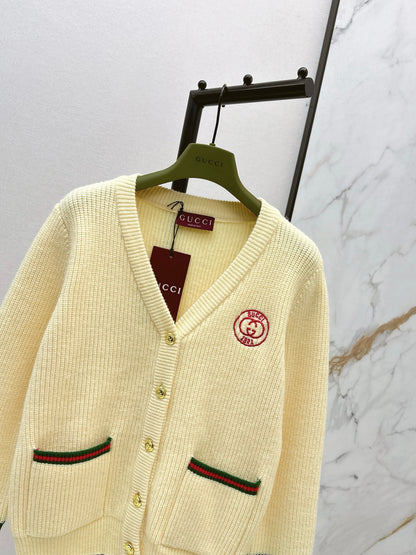 Gucc 25fw jacquard knit cardigan