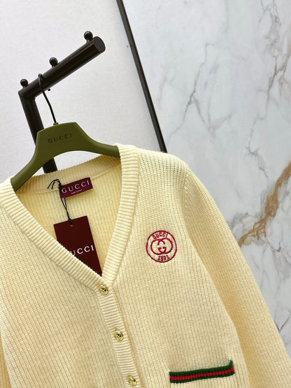 Gucc 25fw jacquard knit cardigan