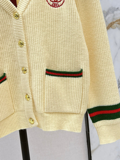 Gucc 25fw jacquard knit cardigan