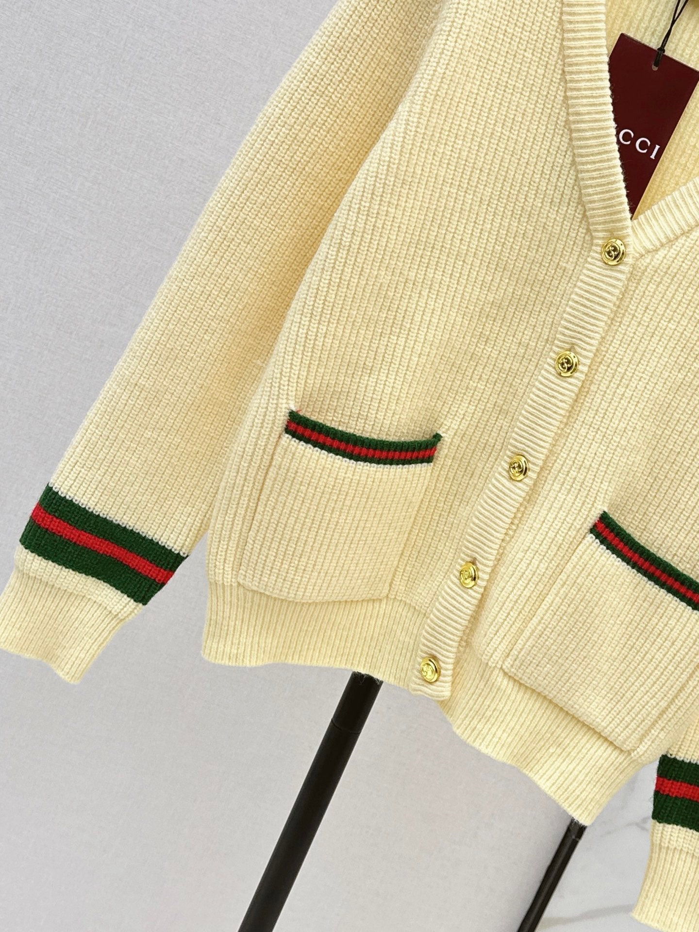 Gucc 25fw jacquard knit cardigan