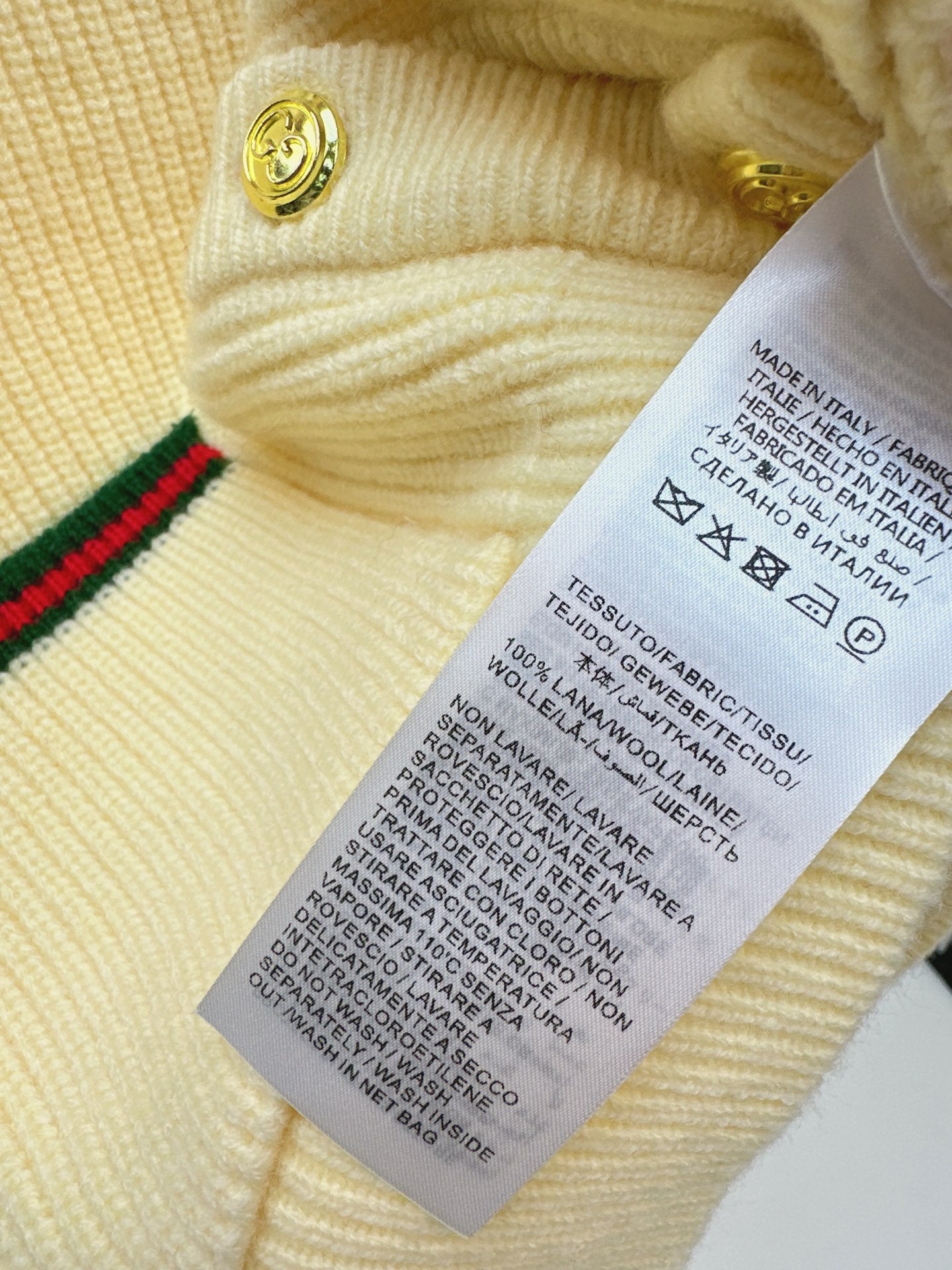 Gucc 25fw jacquard knit cardigan