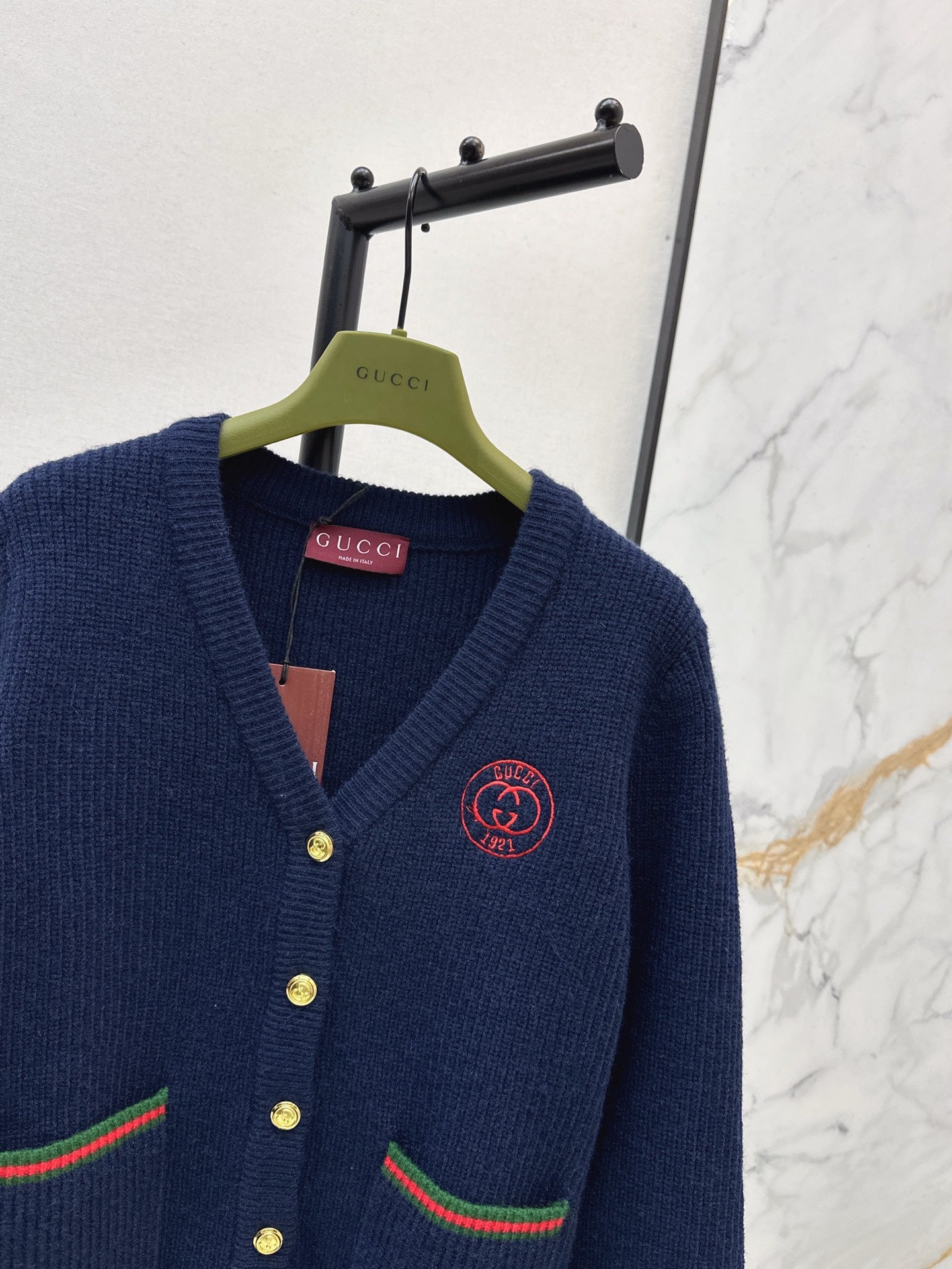 Gucc 25fw jacquard knit cardigan