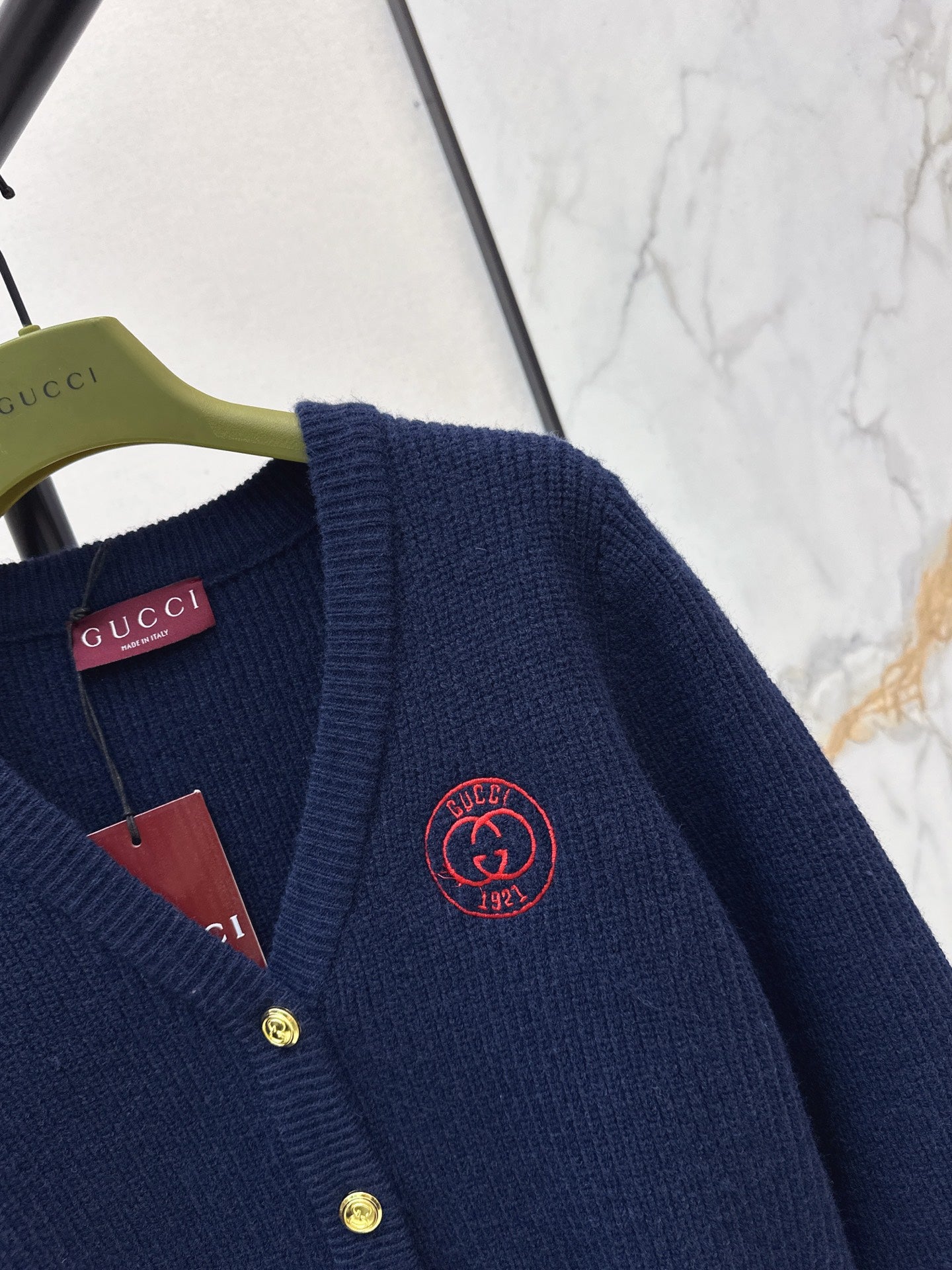 Gucc 25fw jacquard knit cardigan