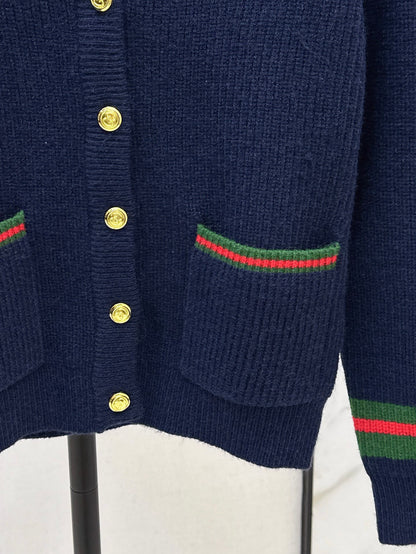 Gucc 25fw jacquard knit cardigan