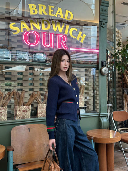 Gucc 25fw jacquard knit cardigan