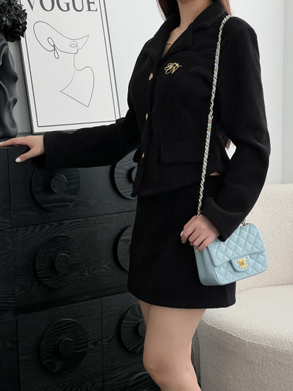 Chan cf17 chain shoulder bag