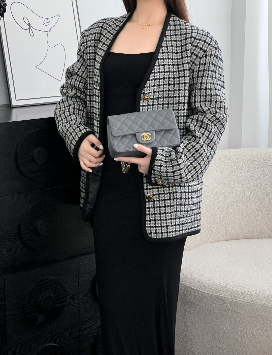 Chan cf20 chain shoulder bag