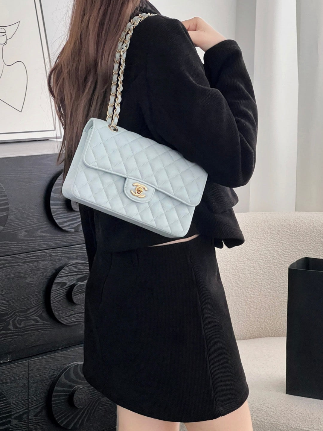 Chan cf23 chain shoulder bag