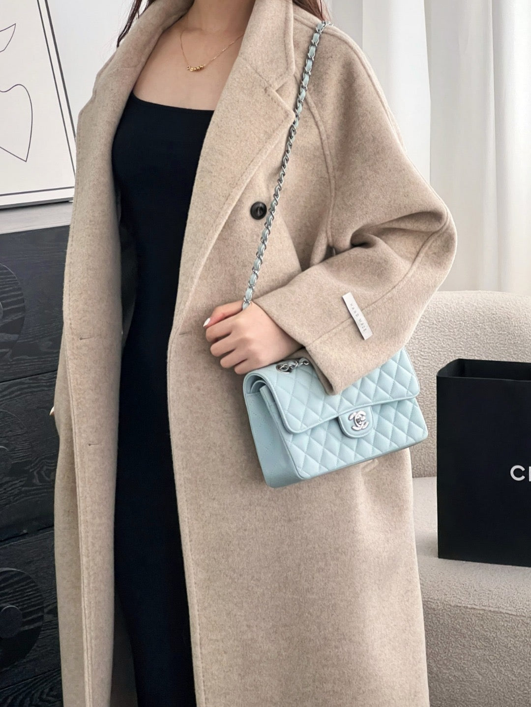 Chan cf23 chain shoulder bag