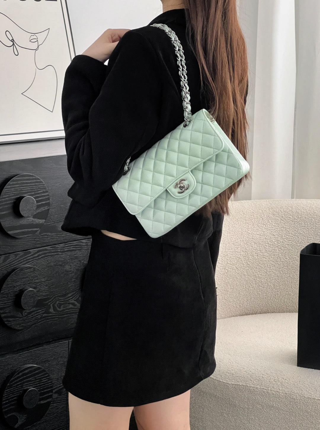 Chan cf23 chain shoulder bag