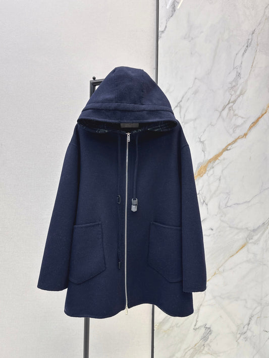 Celi 26ss hooded woolen jacket