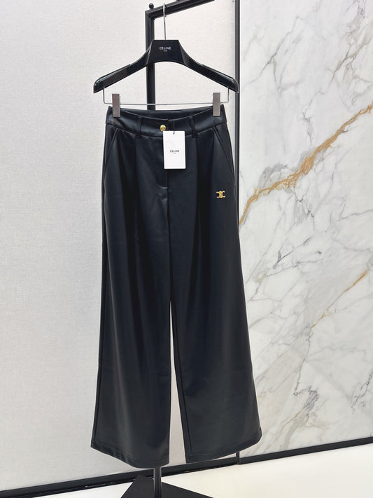 Celi 26ss pu leather pants