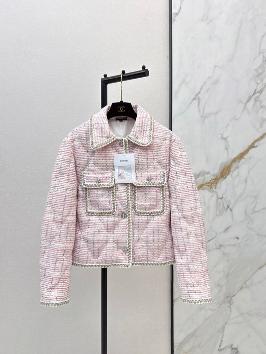 Chan 26ss tweed down jacket