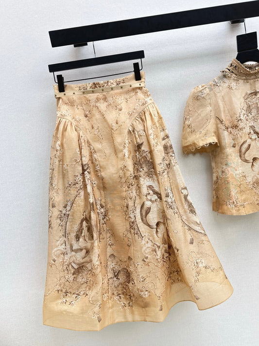 Zimm 26ss print skirts
