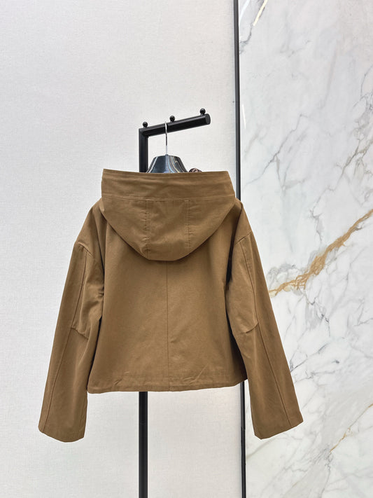 Fend 26ss hooded drawstring jacket