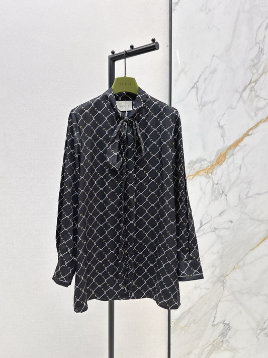 Gucc 26ss ribbon shirts