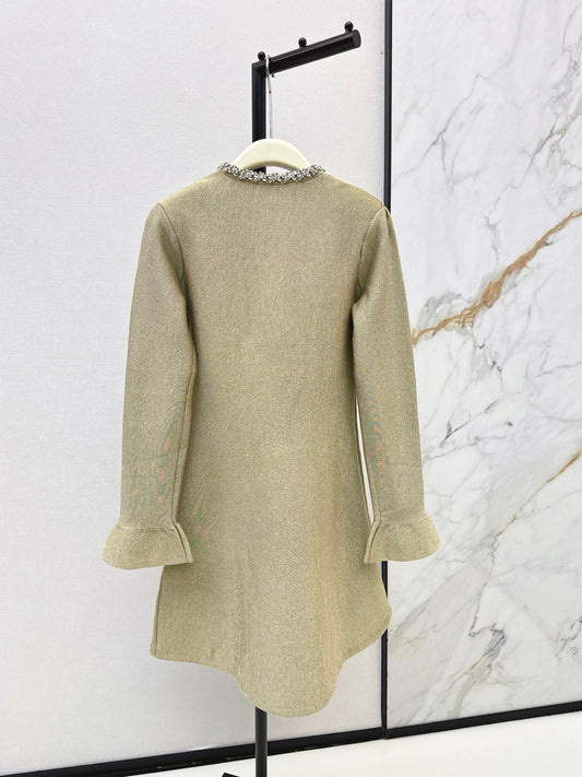 Self-por 26ss rhinestones knit dress