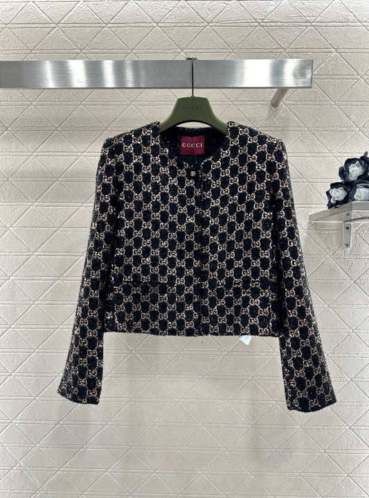 Gucc 26ss rhinestones blazer