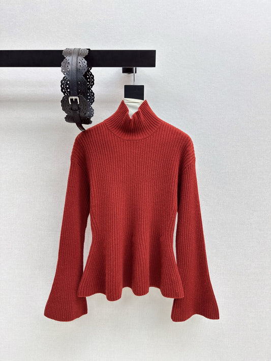 Max 26ss flare sleeve sweater with belted