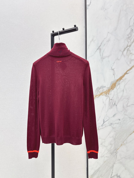 Loe 26ss high neck sweater